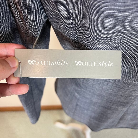 NWT Worth Wool Blend Jacket • Navy • Size 4 - Picture 9 of 12